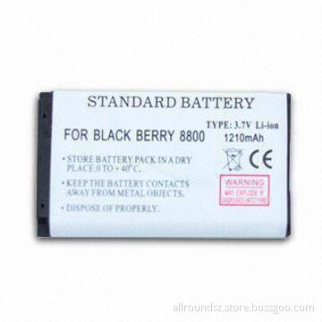 BlackBerry Mobile Phone Battery with 1,300mAh Capacity and Double IC Protector